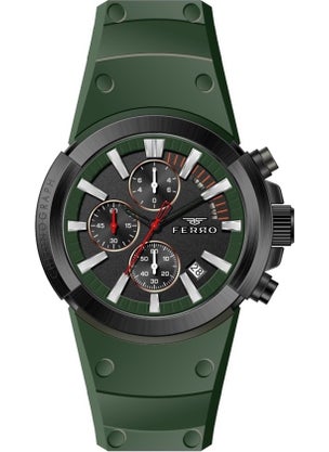Ferrosso Ferro FM11002D-KG 44 mm Green Men's Wristwatch 