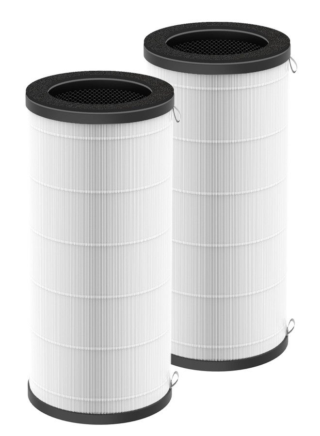 isingoione فلتر بديل AP-T30 AP-PET35 لجهاز تنقية الهواء HoMedics TotalClean، فلتر هواء 5 في 1 لطرازات HoMedics AP-T30FL وAP-T30WT وAP-PET35FL وAP-PET35-WT، عبوة من قطعتين، 5 طبقات، 3 في 1 - Image 1