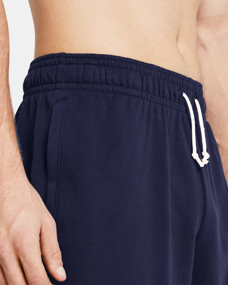 UNDER ARMOUR Blue Men's Rival Terry Shorts for Men | Best Price UAE