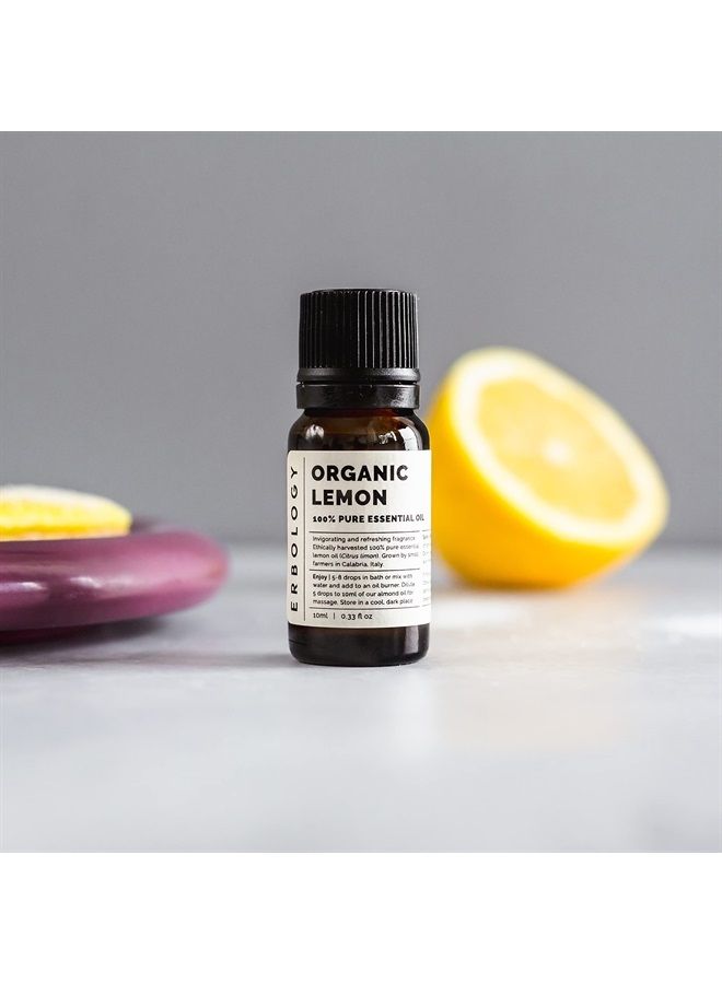 Erbology زيت الليمون العطري النقي 100% 0.34 أونصة سائلة - جودة ممتازة - مباشرة من المزرعة في كالابريا - Image 4