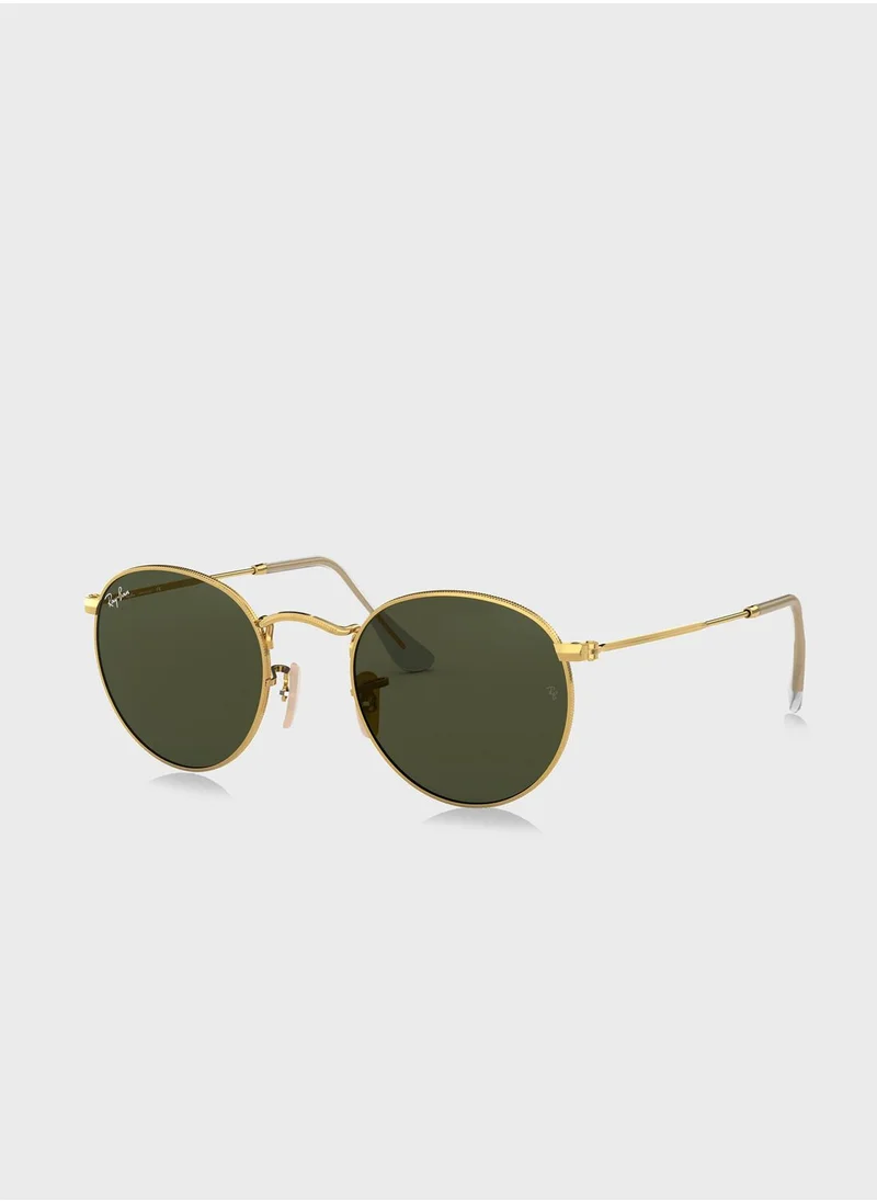 Ray-Ban 0Rb3447 Round Metal Sunglasses