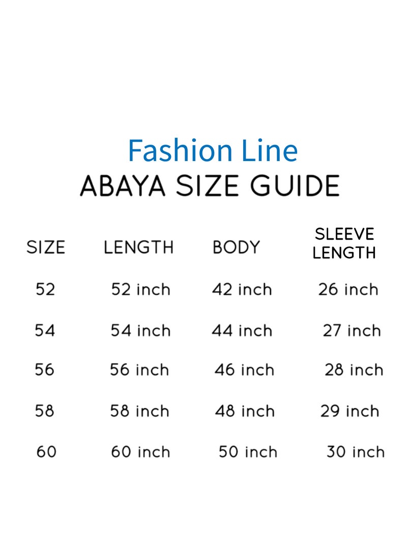 FASHION LINE - Abaya  Sponj-Neck Denthal two side with salona Japan green - Image 1