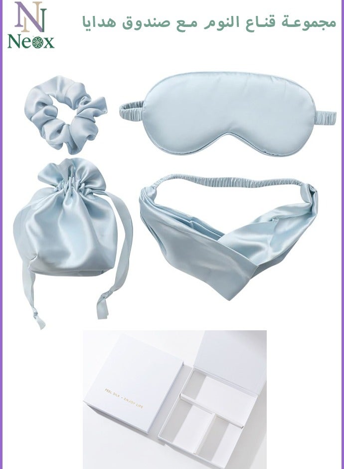 Neox Gifts for Ladies,Birthday Gift Basket for Woman,  Girls ,Girlfriend and Wife , Gift Set with Gift Box ,Silk Sleep Masks Hair Scrunchies Headband for Mother and Sister  Anniversary Gift for Wife Wedding Bride Gift for Friends - Image 5
