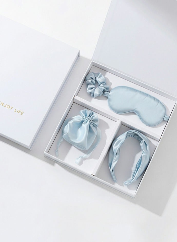 Neox Gifts for Ladies,Birthday Gift Basket for Woman,  Girls ,Girlfriend and Wife , Gift Set with Gift Box ,Silk Sleep Masks Hair Scrunchies Headband for Mother and Sister  Anniversary Gift for Wife Wedding Bride Gift for Friends - Image 4