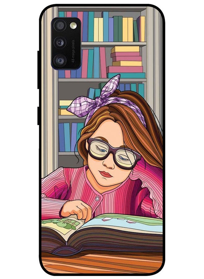 EYE CATCH Protective Case Cover For Samsung Galaxy A41 Smart Series Printed Protective Case Cover for Samsung A41 Study Girl  - Image 1