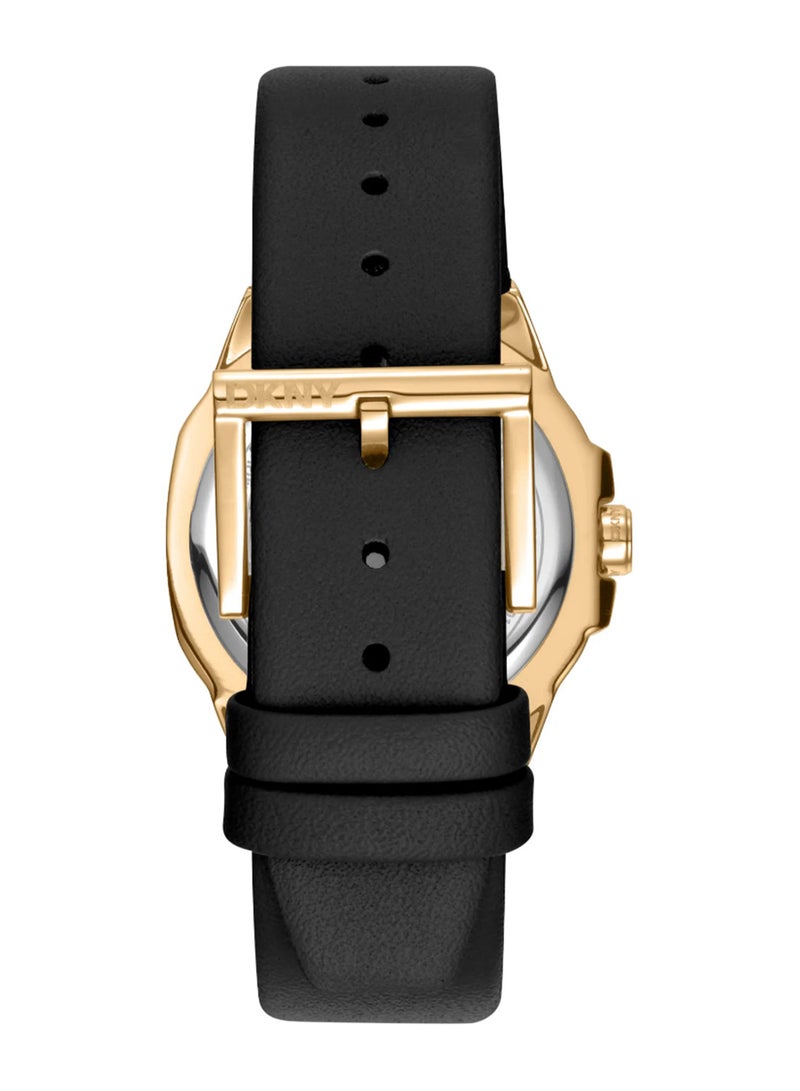 DKNY بروكلين ميدي Dk1L012L0025 - ساعة جلدية نسائية كوارتز 3 عقارب - Image 3