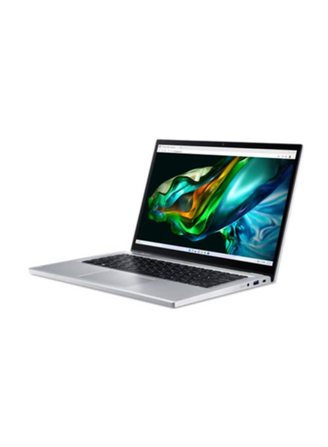 Acer Aspire 3 Spin 14 2-in-1 Convertible (2023) Laptop – Intel Celeron-N100 / 14inch WUXGA / 128GB SSD / 4GB RAM / Windows 11 Home / English & Arabic Keyboard Pure Silver - Image 4
