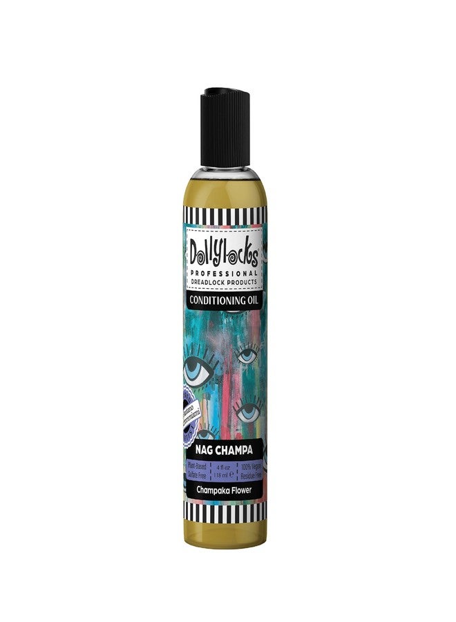Dollylocks Conditioning Hair + Scalp Oil | Plant-Based, Vegan, Residue-Free | Moisturizing Relief Soothing Calming | Locs, Curls, Dreadlocks, Braids, Hair Extensions | Nag Champa | 4oz - Image 1