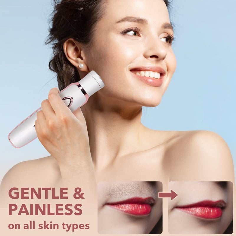 4-IN-1 Women's Electric Hair Remover Rechargeable Body Hair Removal Tool Set Nose Hair Lip Hair Eyebrow Trimmer Face Body Hair Grooming Set for Women - Image 3