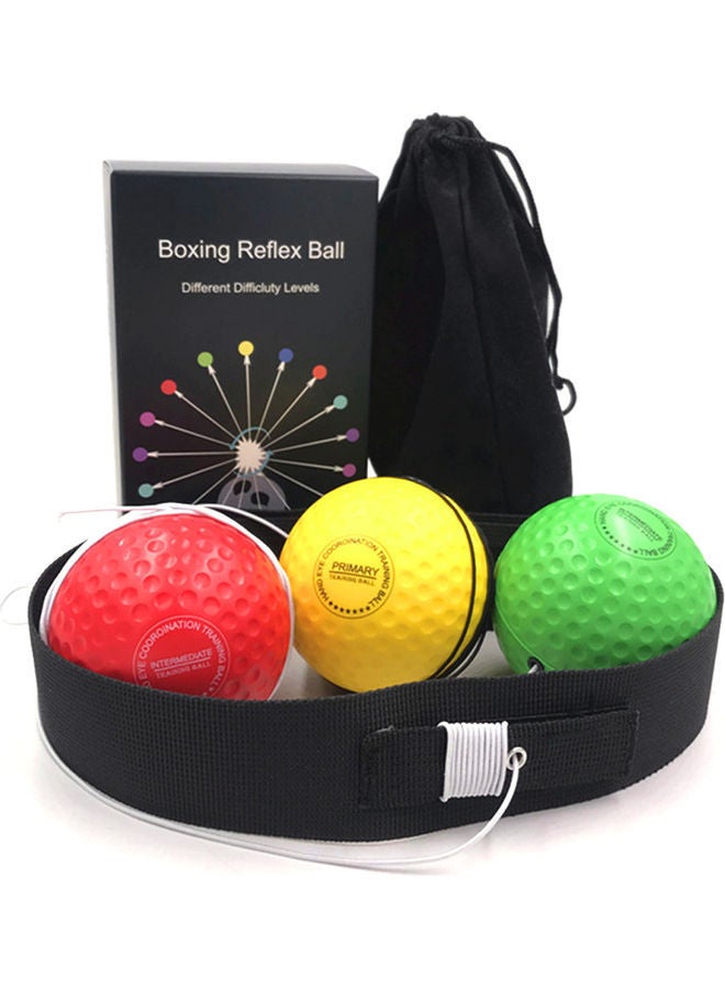 NIBEMINENT Boxing Reflex Balls with Silicone Fitness Headband Set - Image 2