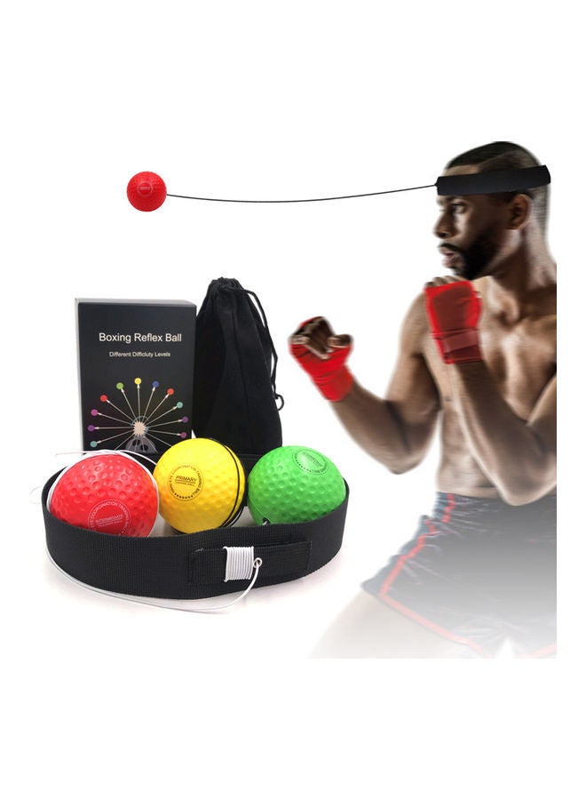 NIBEMINENT Boxing Reflex Balls with Silicone Fitness Headband Set - Image 1