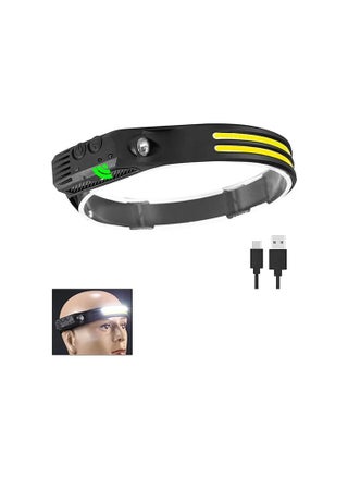 Sensor Headlamp COB LED Head Lamp Flashlight USB Rechargeable - pzsku/Z1D4F0130DF2C78524377Z/45/_/1706939489/12437b52-3100-4eb4-8aa3-e30734e024ca