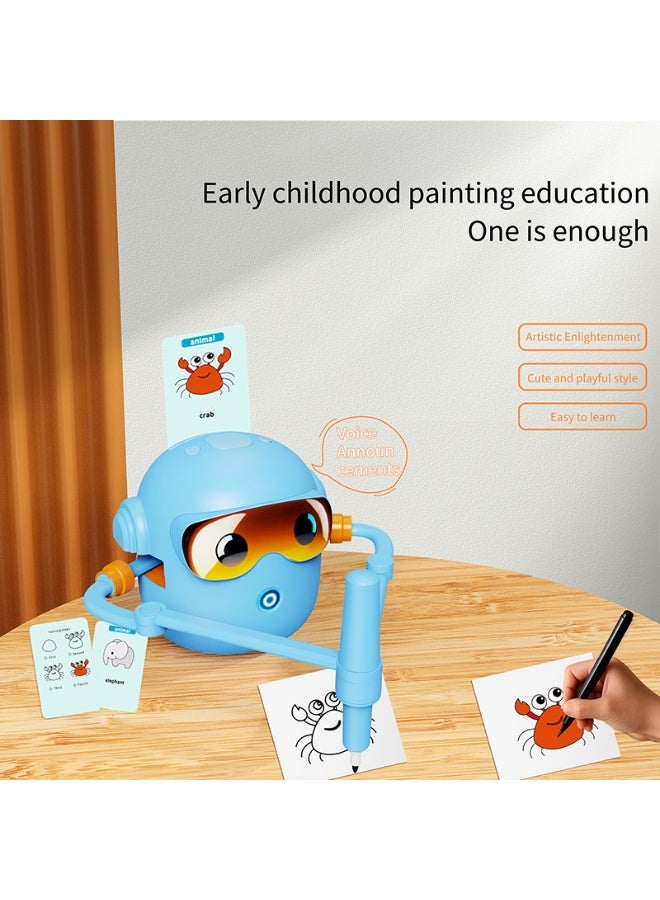 Intelligent Automatic Drawing Robot, Early Childhood Children's Drawing Teaching Machine, Birthday Gift Toy - Image 1