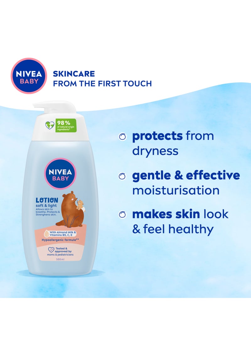 Nivea غسول وشامبو للأطفال من الرأس إلى القدم مع حليب اللوز والفيتامينات B5، C، E - Image 2