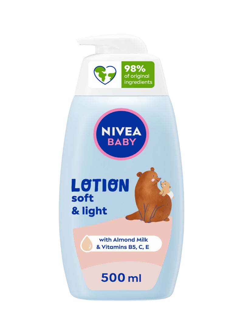 Nivea غسول وشامبو للأطفال من الرأس إلى القدم مع حليب اللوز والفيتامينات B5، C، E - Image 1
