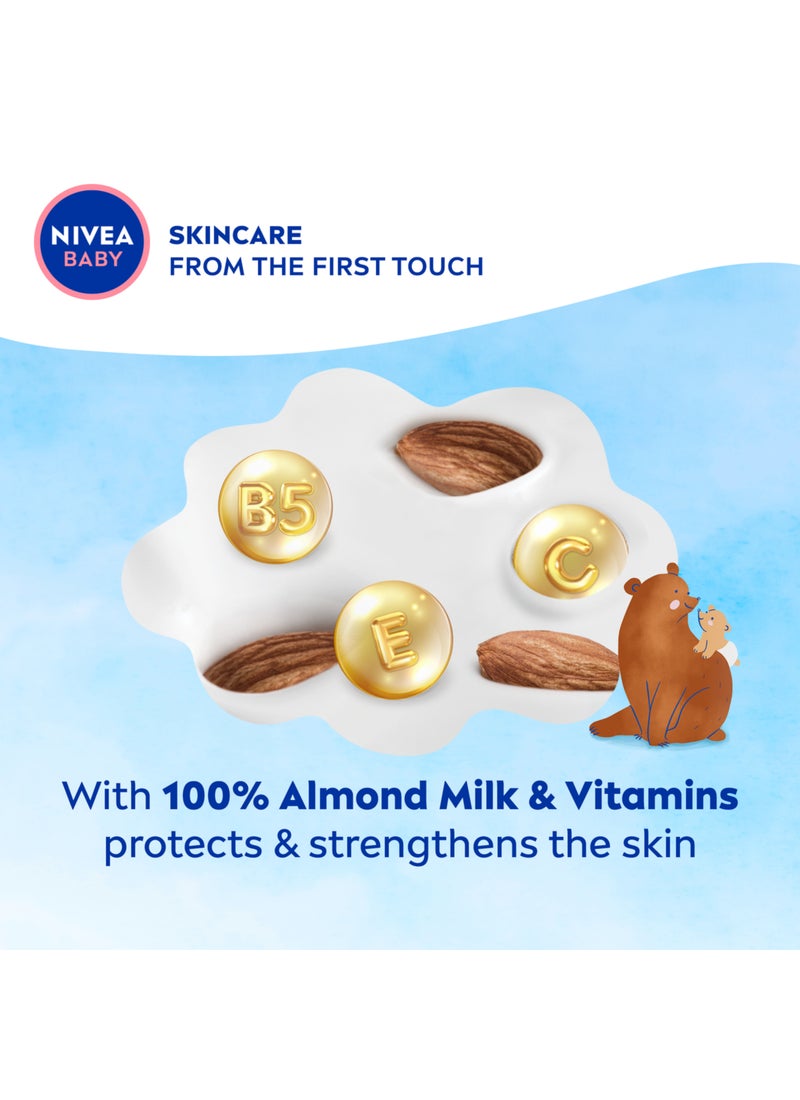 Nivea غسول وشامبو للأطفال من الرأس إلى القدم مع حليب اللوز والفيتامينات B5، C، E - Image 4