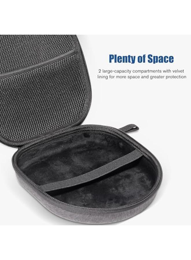 Procases Hard Eva Headphone Case For Over Ear Foldable Headphones Beribes Sony Wh Jbl Tune Tozo Travel Storage Box For Headphones Black - Image 2