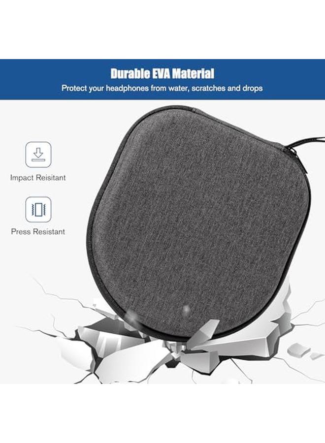 Procases Hard Eva Headphone Case For Over Ear Foldable Headphones Beribes Sony Wh Jbl Tune Tozo Travel Storage Box For Headphones Black - Image 5