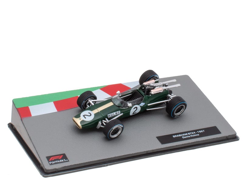 OPO 10 - Miniature car Formula 1 1/43 Compatible with BRABHAM BT24 - Denis Hulme - 1967 - F1 FD052 - Image 1