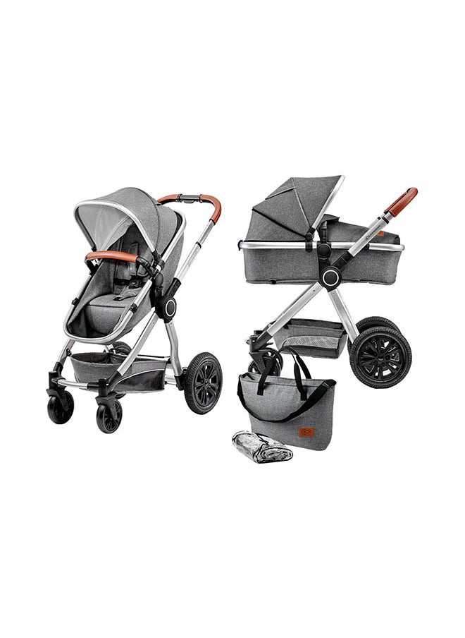 Kinderkraft 2-In-1 Veo Multipurpose Carriage - Grey  - Image 1