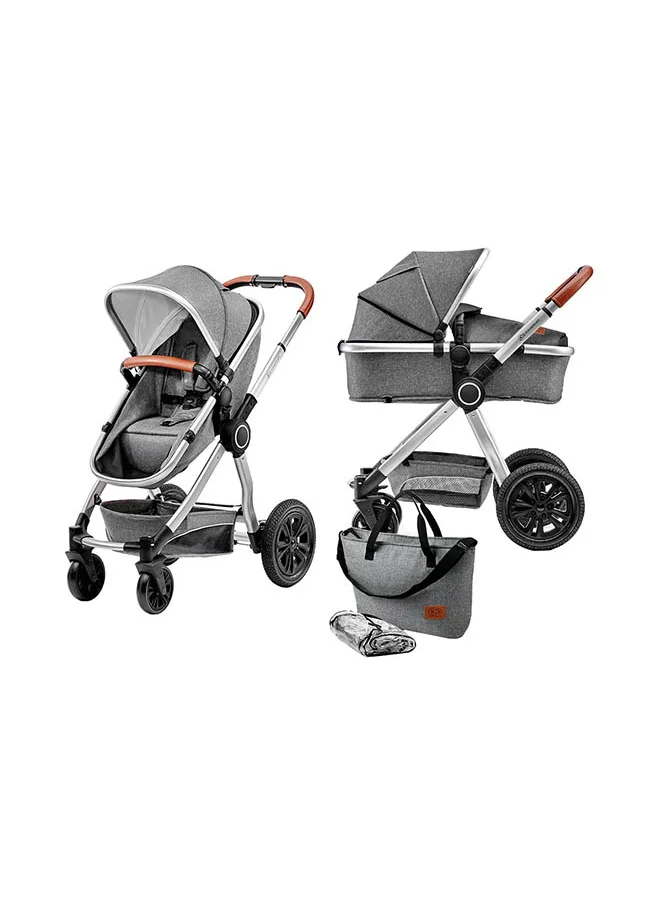 Kinderkraft 2-In-1 Veo Multipurpose Carriage - Grey