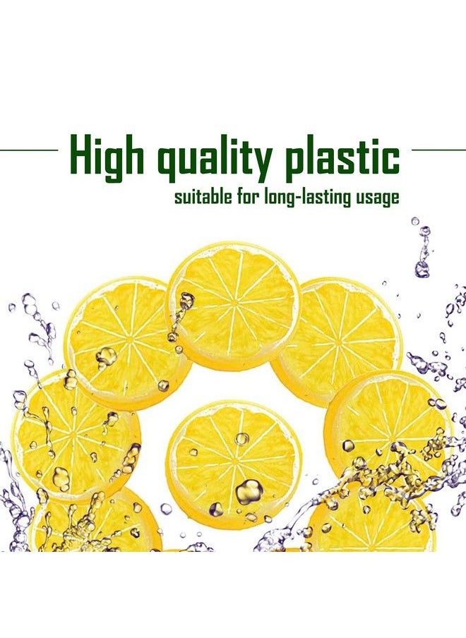 SIMAX 12Pcs Fake Lemon Slices Artificial Fruit Party Decorations Fake Lemon Fruit Decorations For Party Lemon Kitchen Decoration Simulation Yellow Lemon Home Kitchen 2 Inch Plastic Fruit For Kitchen  - Image 4