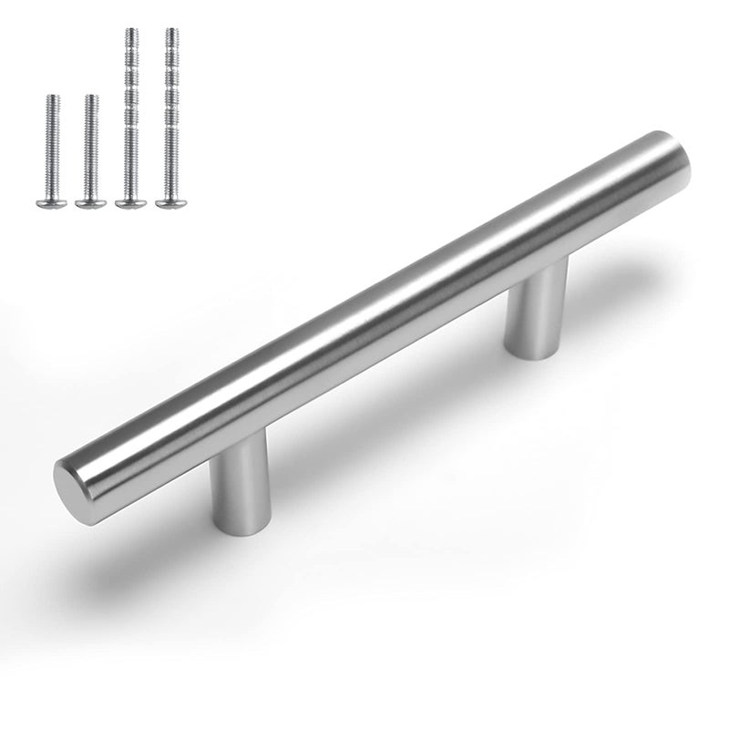 homdiy 40 Pack Cabinet Handles Brushed Nickel Drawer Dresser Pulls 3in76mm Hole Center Kitchen Drawer Door Handles Bathroom Cabinet Hardware 40Pack