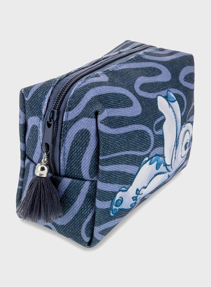 Mad Beauty Stitch Denim Cosmetic Bag