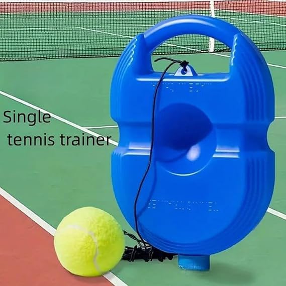 AILEXIM Tennis Trainer Pack of 1 | Rebound Ball with String Tennis Trainer Set | Self Tennis Practice Ball with String Cricket Trainer | Rebound Ball with Rope Fill Sand or Water - Image 5