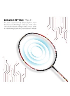 Turbo 99 Carbon Fibre Strung Badminton Racket with Full Racket Cover | For Intermediate Players | 84 grams | Maximum String Tension - 30lbs - pzsku/Z1D4F47E3BFC8E8FC060BZ/45/_/1701327982/a854a7ed-38b9-45b3-b466-6aed8a7bf754