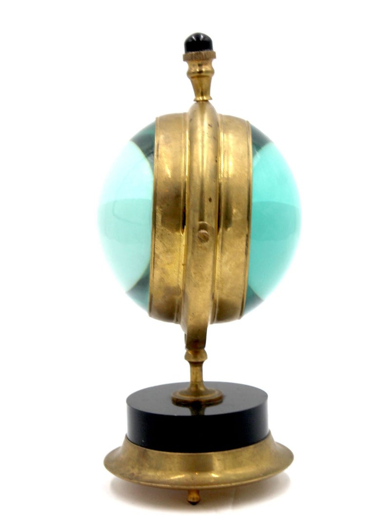 Antique Museum ANTIQUE BRASS BALL CLOCK WITH STAND 4INCHES-IB206  - Image 4