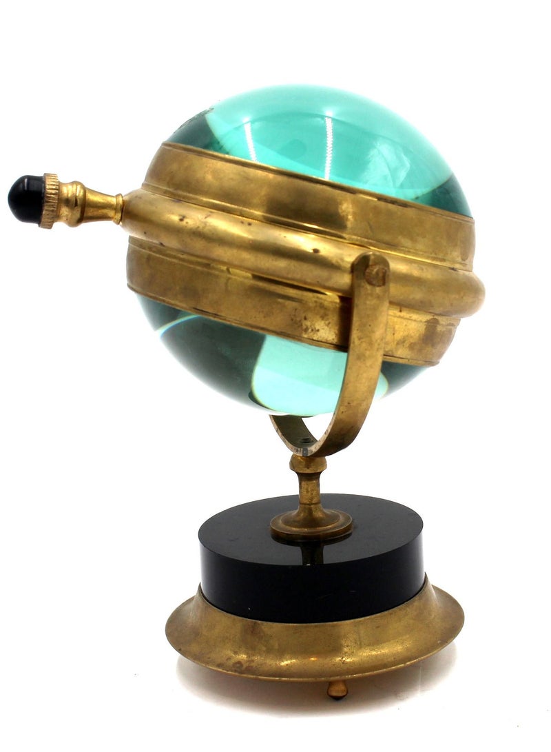 Antique Museum ANTIQUE BRASS BALL CLOCK WITH STAND 4INCHES-IB206  - Image 3