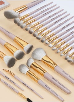MAANGE 25 Pcs Professional Makeup Brush Set - Elevate Your Beauty Regime--Beige  - Image 5