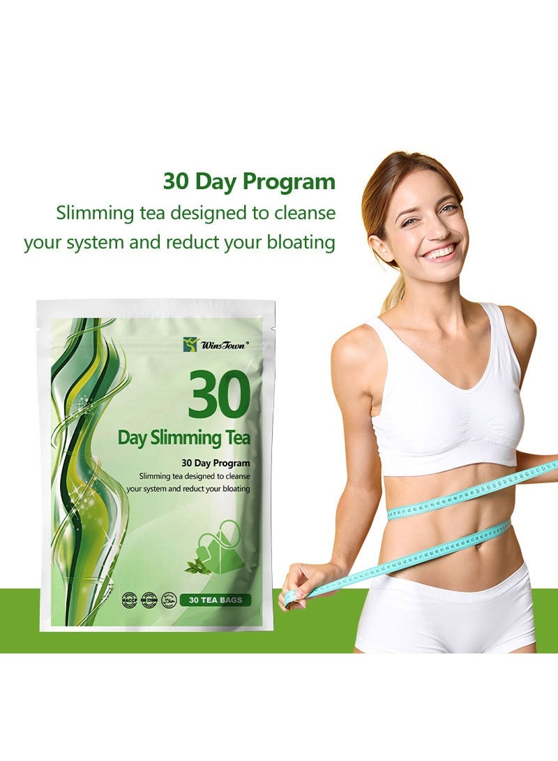 وينستون شاي التخسيس لمدة 30 يومًا | بطن مسطح، شاي فقدان الوزن، 30 كيسًا - Image 3