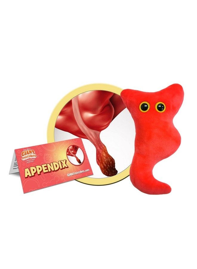 Giant Microbes Giantmicrobes Appendix Plush Educational Adorable Plush Anatomical Organ Toy Unique Get Well Gift For Appendicitis/Postsurgery/Students/Nurses/Surgeon/Medical Education  - Image 1