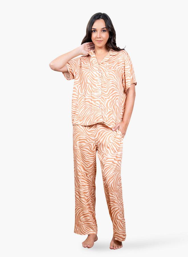 Aadaraya Animal Print Pyjama Set - Image 1