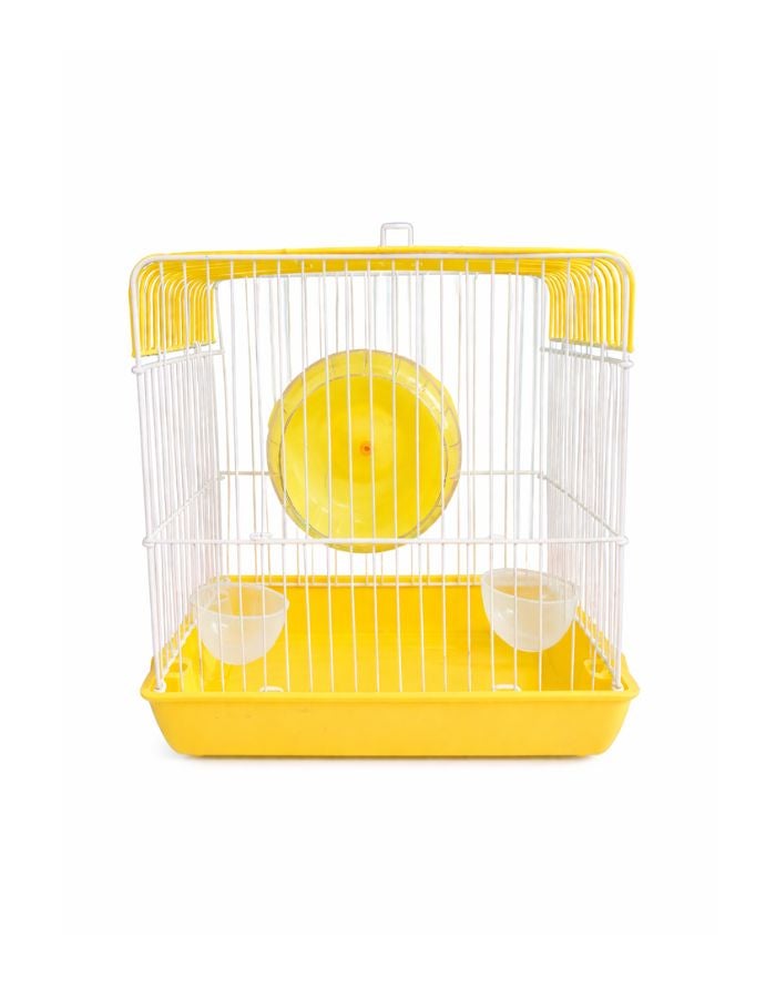 Petto Compact Hamster Cage with Exercise Wheel, Metal Wire Design, Removable Base Tray, 22 × 16 × 19 cm - Image 4