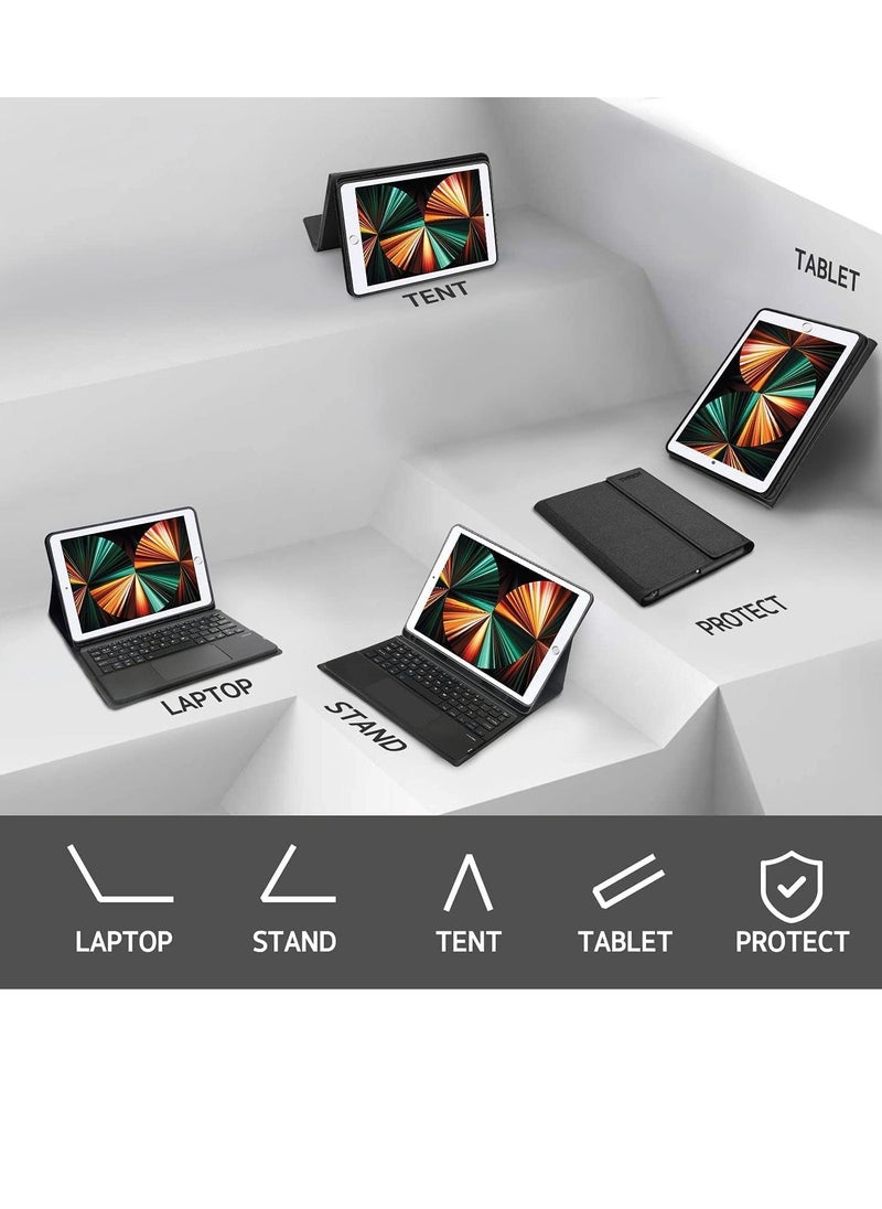 ELTRAZONE - Keyboard Case for iPad 10.2 9th Generation 2021/ 8th Gen 2020/ 7th Gen 2019, Wireless Magnetically Detachable Keyboard and Stand Folio Case for 10.2" iPad 9th/8th/7th, Auto Sleep/Wake - Image 1