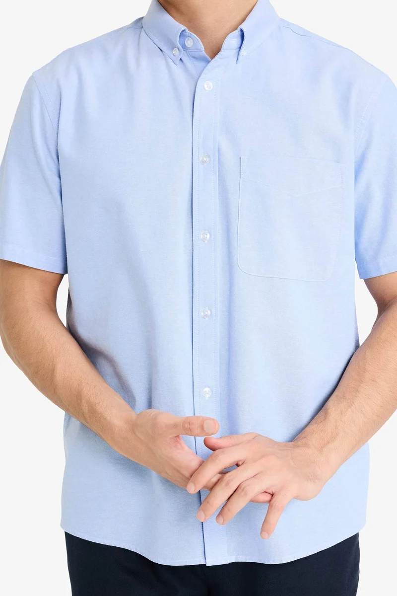 Defacto  Basic Long Sleeves Cotton Shirt for Men | Best Price UAE