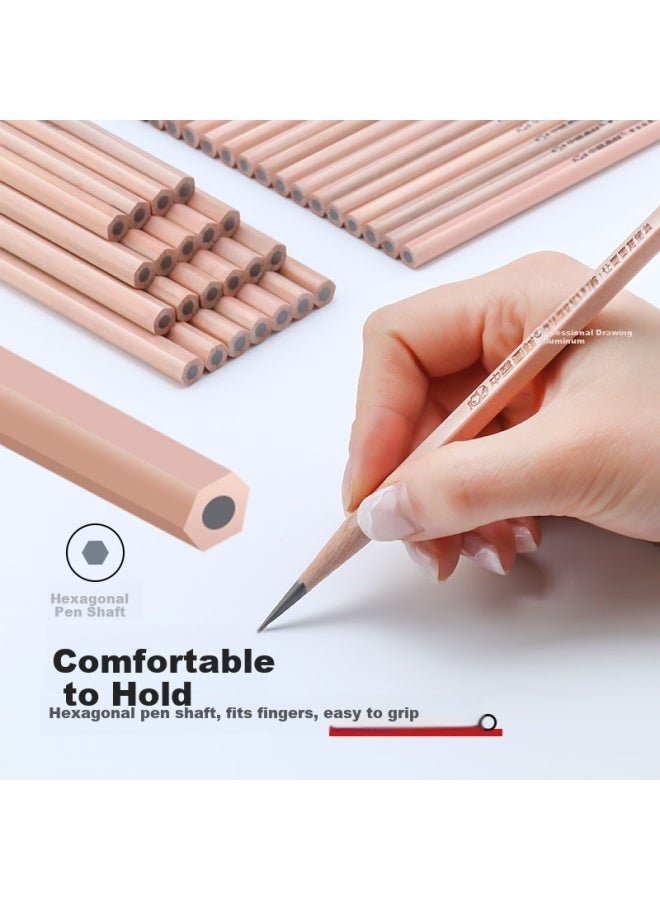 Transon B Pencil Sketch Student Exam Special Drawing Writing Pencil Hexagonal Pen Holder 12Pcs/Box Fine Arts Sketching - Image 3