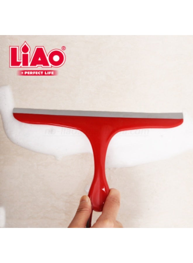 Liao مجموعة ممسحة متعددة الاستخدامات LIAO B130015 - 25 سم ممسحة نوافذ يدوية مع شفرة مطاطية قوية، مقبض خفيف الوزن ومريح، مثالية للنوافذ، المرايا، الزجاج، البلاط، والأسطح المنزلية - Image 2