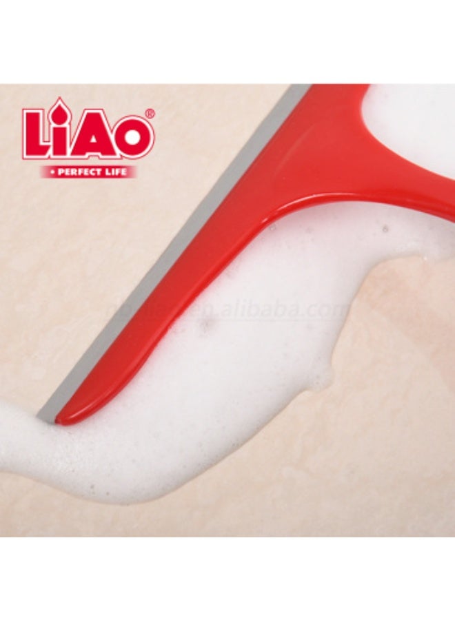 Liao مجموعة ممسحة متعددة الاستخدامات LIAO B130015 - 25 سم ممسحة نوافذ يدوية مع شفرة مطاطية قوية، مقبض خفيف الوزن ومريح، مثالية للنوافذ، المرايا، الزجاج، البلاط، والأسطح المنزلية - Image 4