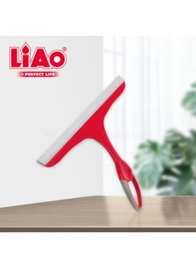 LIAO Window Cleaner Pack of 6 | Plastic Window Squeegee with 25cm TPR Scraper | Glass Cleaner Tool for Windows, Mirrors & Household Surfaces - Image 2