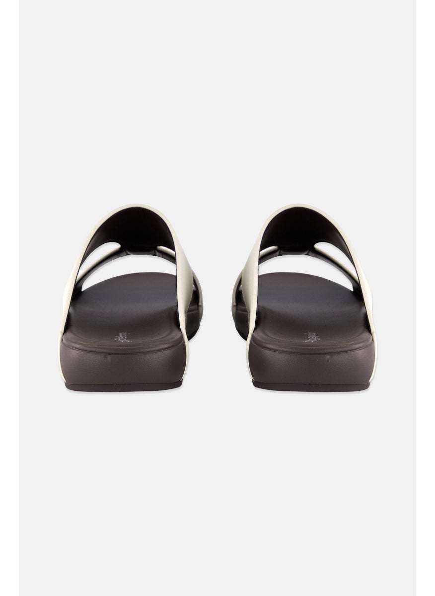 Algspar Men Slip On Arabic Sandals, Beige  - Image 2