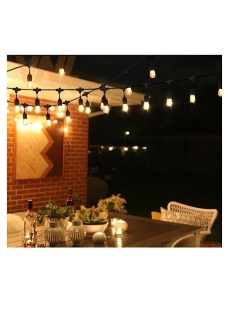 "10 Meter Heavy Duty Outdoor Waterproof String Light Socket Holder – 10 Bulb Holders for Garden, Patio, Festive & Decorative Lighting" - Image 4