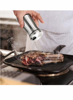 Y&D Seasoning Bottle Stainless Steel Glass Pepper, Salt and Sugar, Kitchen Container, Gorgeous Pepper Shaker With Adjustable Pour Holes - Perfect Dispenser for Our Salts  - Image 5