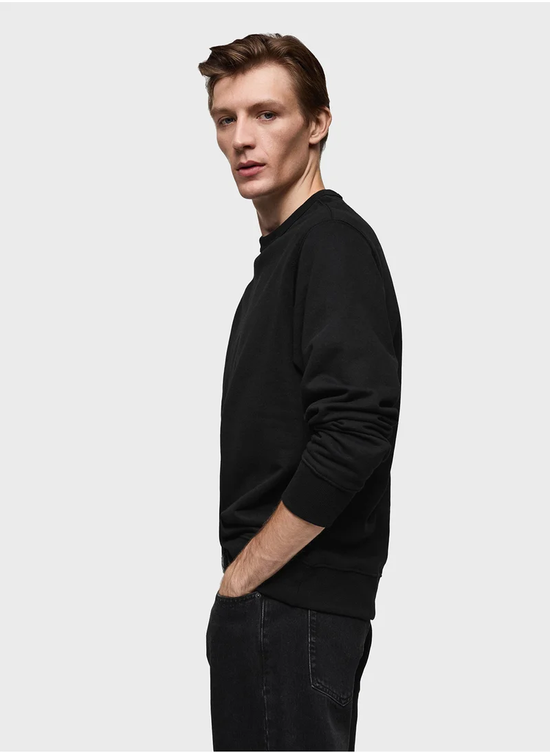 Mango Man Nola Essential Pullover Sweatshirt