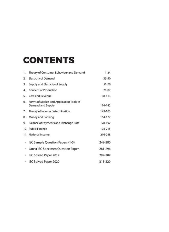 ISC CHAPTERWISE SOLVED PAPER - ECONOMICS (Old Edition)  - Image 3