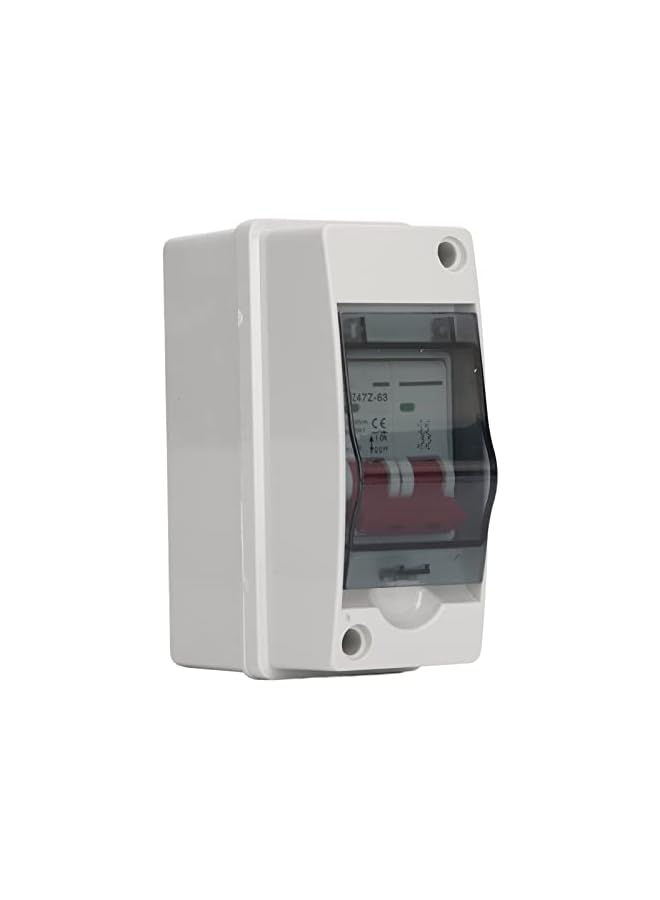 promass Solar Disconnect Switch DC500V PV Solar Disconnect Switch,IP65 Waterproof Small Breaker Box Miniature Circuit Breaker RV Breaker Box with DIN Rail Enclosure for Solar Panels (20A) - Image 3