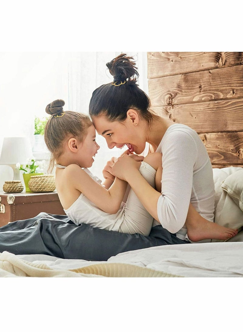 SYOSI 10PC Bun Pins 4Teeth U Shaped Hair Twist for Fixed Hair, Grip Fork Styling Sticker Buns Lady Style Stylish Accessories - Image 2